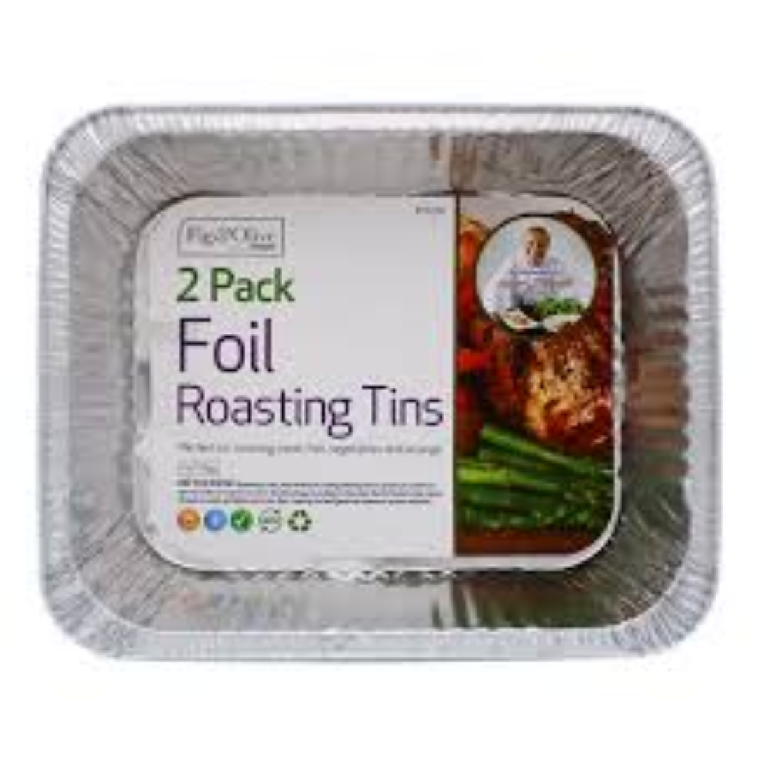 H/MAID 2PK LRG.FOIL ROAST DISH